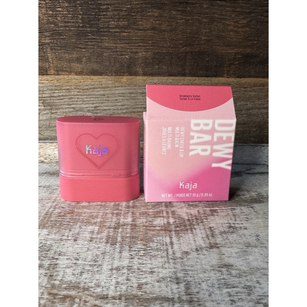 Kaja Dewy Bar Dewy Cheek & Lip‎ Multi Balm Shade Strawberry Sorbet 0.35 oz NIB